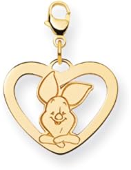 Disney Piglet Heart Lobster Clasp Charm