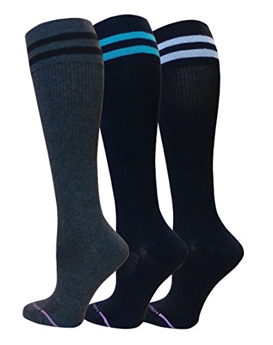 Ladies 3 Pair Pack Compression Socks Size 9-11 (Athletic)