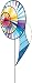 HQ Windspiel Magic Wheel Triple Banner Blue