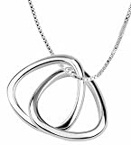 Sterling Silver "Together Forever" Entwined Rings Pendant, 18" Sterling Silver "Together Forever" Entwined Rings Pendant, 18"