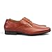 Ferro Aldo Brown Herringbone Snipe Toe Men's Dress Shoes Lace up Oxfords 19277b