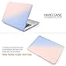 iDOO Soft Touch Plastic Hard Matte Case ONLY for MacBook Pro 13 inch with Retina Display NO CD Drive (A1425 / A1502) - Rose Quartz & Serenity