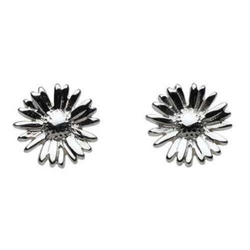 Dew Sterling Silver 4081HP Ladies Daisy Stud Earrings