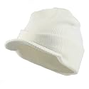 Beanie Visor / White