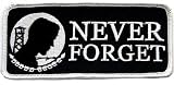 POW MIA Never Forget Embroidered Patch Iron-On Military Prisoner of War Emblem