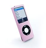 Tuff-Luv (iPod Nano 4th gen Chromatic (8GB/16GB)) Minimalist Leather 'Slip-On' case (pink)