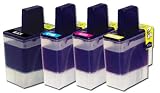 (4 Pack) Brother LC41 Compatibles Ink Cartridges, Black, Cyan, Magenta and Yellow.