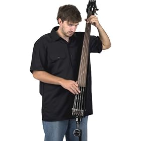 Dean Upright Fretless Pace Bass, Classic Black, with Case