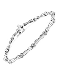 CLK Diamond 14K White Gold 0.22CTW Diamond Bracelet