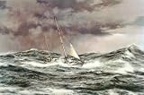 Horn Abeam, Sir Francis Chichester's Yacht, 'Gypsy Moth IV' Fine Art Poster Print by Montague Dawson, 36x24