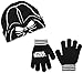 Star Wars Little Boys' Darth Vader Flip-Down Mask Beanie and Glove Set