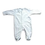 Baby Steps - Newborn Boys Long Sleeve Footed Coverall, White (Size Preemie)