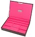 **SPECIAL OFFER 50% OFF** Stackers Stacking Jewelry Box Top Tray with Lid - Brown with Bright Color Soft Lined Interior