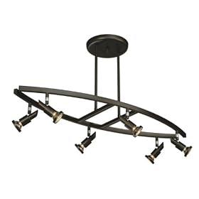 Shuttle - 6 Light Track Spot Mini Pendant Lighting Fixture - Deep Oil Rubbed Bronze -...