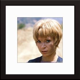 Mireille Darc Custom Framed And Matted Color Photo Total Size: 20x20 Inches