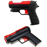 GTMax Black and Red Shoot Gun + Pistol Gun for Sony PS3 Move