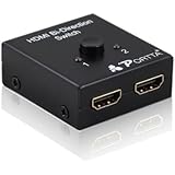 Portta 4PET0201B 2x1 or 1x2 HDMI Bi-Directional Switch Amplifier Splitter with HDCP Passthrough 3 4 5 PS3 DVD