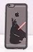 Darth Vader 6+ 6s+ Plus ROXX Black Bumper iPhone Clear Case with Rubber Grip Sides