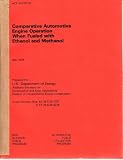Comparative Automotive Engine Operation When Fueled with Ethanol and Methanol