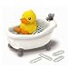 Halter für Büroklammern B.DUCK gelb/weiß/grau