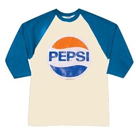 Pepsi - Logo Ladies Fitted Baseball T-Shirt by Junk Food