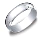 10k White Gold 6mm Traditional Men's Wedding Band
