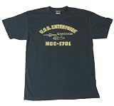 Star Trek T-Shirt USS Enterprise NCC-1701 Navy T Shirt