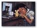 Waiting for Daddy by Curtis James 8"x10.5" Art Print Poster