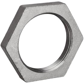 316 Stainless Steel Cast Pipe Fitting, Hex Locknut, Class 150, 1/8" NPT Female