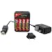 CTA Digital DC-RMC AA NiMH Batteries (4-Pack, 2700mAh, 1.2V) with 4-Hour Charger (100/240v with Car Adapter)