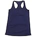 Semath Women's Fitness Workout Vest Tanks Cami Soft Racerback Loose Tank Top, 4 Pack/Acid Blue/Shocking Pink/Dark Blue/Black White, X-Large