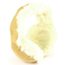 Kids 1-6 Winter Plush Faux Fur Fake Suede Fuzzy Ski Earmuff Adjustable Camel