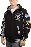 Oakland Raiders Commemorative Super Bowl Champions Full Zip Hooded Jacket
