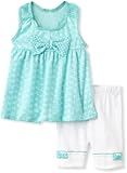 Little Lass Baby girls Infant 2 Piece Eyelet Tank Short Set Multi 12 Months