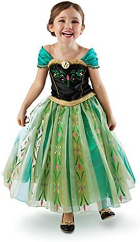 DACHMA Kids Girls Anna Cosplay Princess Dress Character Costume Birthday Party Outfit