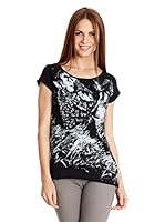 Broadway NYC Camiseta Manga Corta Donna (Negro)