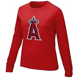 Nike Los Angeles Angels of Anaheim Ladies Red Large Logo Long Sleeve T-shirt