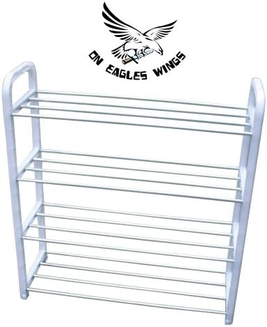 "Shoo-Bar" Shoe Organizer is Compact - Shoe Rack Fits into the Closet - Light, Easy Assembly With Shoe Racks For All Size Shoes - Shoe Storage From "Shoo-Bar" Shoe Racks - Holds up to 12 Pairs (small shoes) - Actual Tubular Shelves