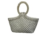 Beaded Wedding Handmade Evening Handbag/bag/silver Color