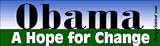 Obama A Hope For Change - 2008 Presidential Election Bumper Stickers (Medium)