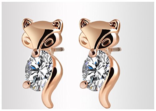 Hanxue Women's Personalized Jewelry Zircon Stud Earrings