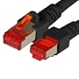 BIGtec 15m CAT.6 Ethernet LAN Patchkabel Gigabit Netzwerkkabel Patch Kabel schwarz folien und geflechtgeschirmt halogenfrei PIMF (RJ45, Cat 6, SFTP doppelt geschirmt , Screened Foiled Twisted Pair, 1000 Mbit/s) 2 x RJ45 Stecker ideal f�r Switch , DSL Verbindungen , Patchfelder , Patchpanel , Router , Modem , Access Point und andere Ger�te mit RJ45 Anschlu� ,CAT Kabel KAT Kabel CAT6 CAT 6 , geschirmtes Patchkabel SF/UTP
