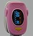EMS70A Finger Pulse Oximeter with Carry Case and Neck/wrist Cord (PINK)