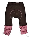 日本製 秋冬定番ルーズモンキーパンツ ブラッシュ 80cm ブラウン*ドット