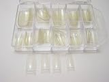 Produkt-Bild: 100 Clear French-Tips Glas-Tips in Tip-Box (Style 14)