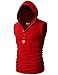 H2H Mens Casual Active Slim Fit Hoodie Sleeveless Tank Top Of Various Colors