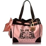 Juicy Couture Scottie Bling Daydreamer Tote Handbag Purse ~ Pink/Brown In Color Juicy Couture Scottie Bling Daydreamer Tote Handbag Purse ~ Pink/Brown In Color