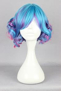 Topbill Fashion Cute Anime Lolita Short Multicolor of Cosplay Wigs