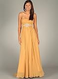 Strapless Pleated Rhinestone Formal for Bridesmaid Formal Prom