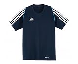 ADIDAS Junior T12 Team Short Sleeve Tee, Navy, M